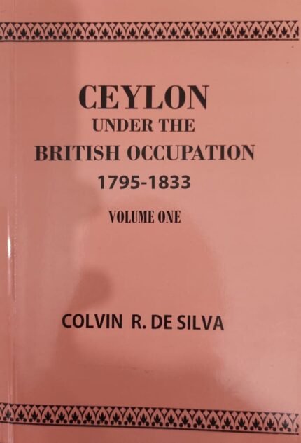 Ceylon under the british occupation